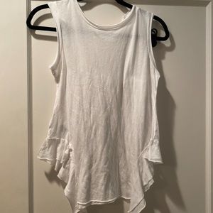 SPLENDID XS TANK TOP BUNDLE. blue and white tank top with ruffles. NEVER WORN